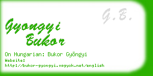 gyongyi bukor business card
